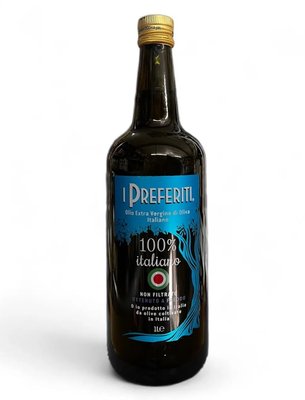 Оливкова олія вищої категорії не фільтрована I Preferiti Olio Extra Vergine di Oliva 100% Italiano Ottenuto a Freddo Non Filtrato 1л, Італія id_9971 фото