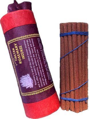 Натуральні тибетські пахощі ручної роботи Tibetan Rosemary (Тибетський Розмарин) 30шт з підставкою, Непал id_12490 фото