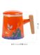 Подарункова чашка з заварником Журавель благополуччя ручної роботи помаранчева, Китай id_7857 фото 3