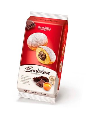 Пончики донатси Dalcolle Bombolone з шоколадним кремом 210г, Італія id_9289 фото