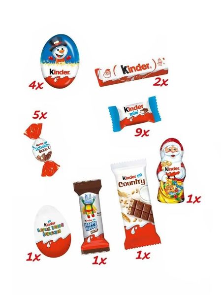 Адвент календар Kinder Mix 3D-Zug потяг 221г, Німеччина id_8215 фото