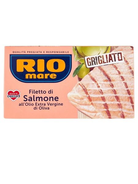 Філе лосося на грилі Rio mare Filetti di Salmone all'Olio di Oliva Grigliati джерело Омега-3 125г, Італія id_9760 фото