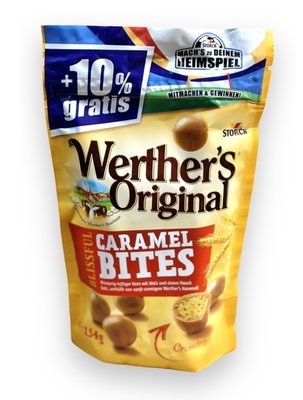 Драже іриски Werthers Original Blissful Caramel Bites Crunchy хрусткі кульки 154г, Німеччина id_9626 фото