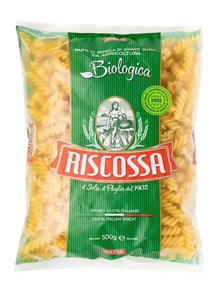 Макарони органічні Riscossa Spirali Biologica 100% Italiano 500г, Італія id_9865 фото