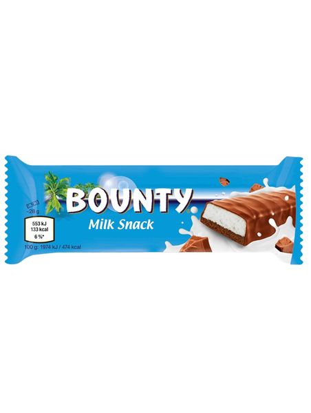 Бисквітне тістечко з молочною начинкою Bounty Milk Snack 28г, Великобританія id_10124 фото