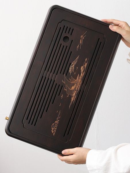 Чабань ручної роботи з важкого бамбуку Древня Ріка Хуанхе 48*28*4см, Китай id_10227 фото