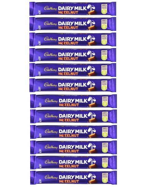 Набір батончиків Cadbury Dairy Milk Hazelnut 12шт по 22г id_9186 фото