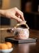 Чайник в стилі династії Сун "Полуничне кроленя" ручної роботи крижана глазур 230 мл, Китай id_9084 фото 6